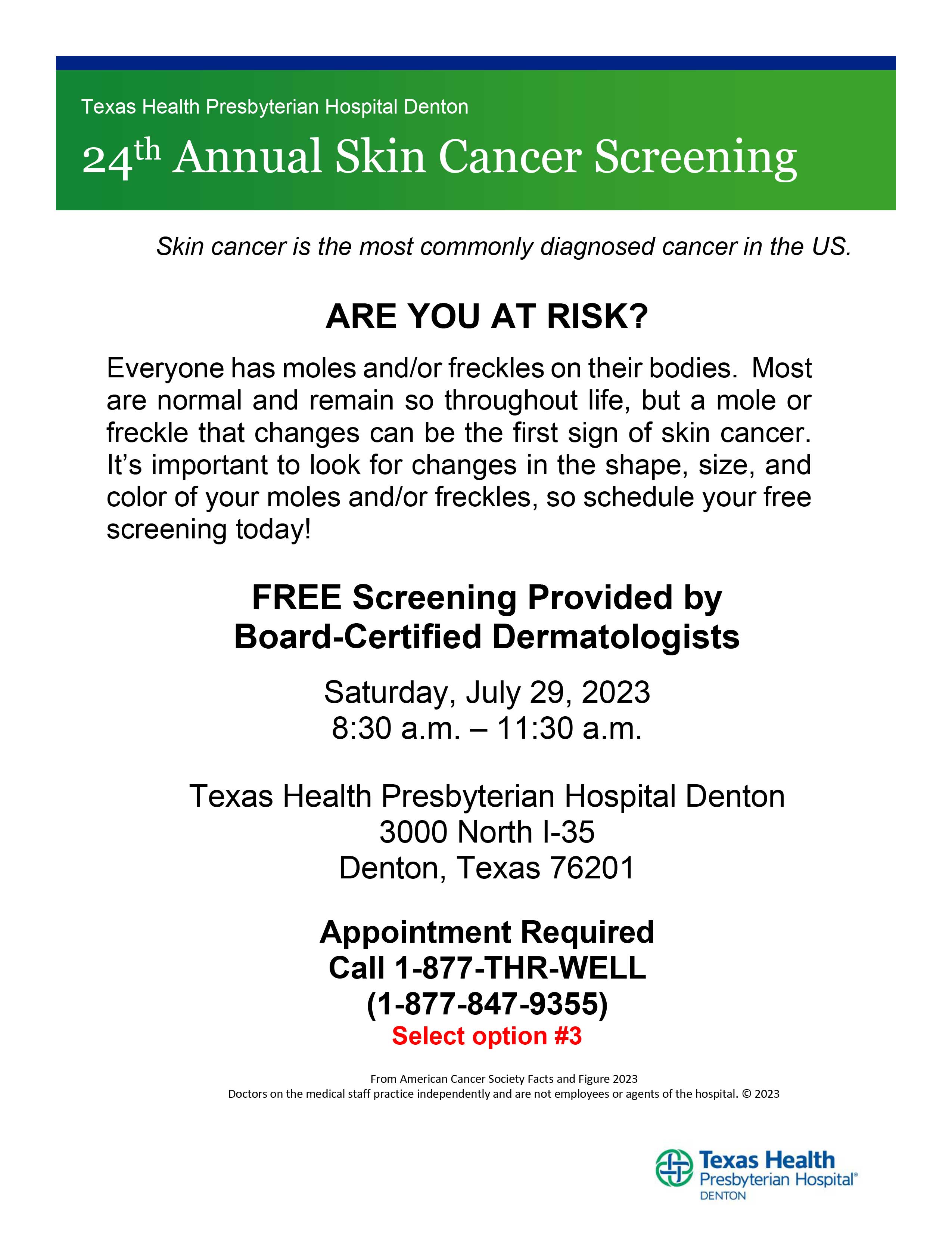 TX Health Skin Cancer Screening