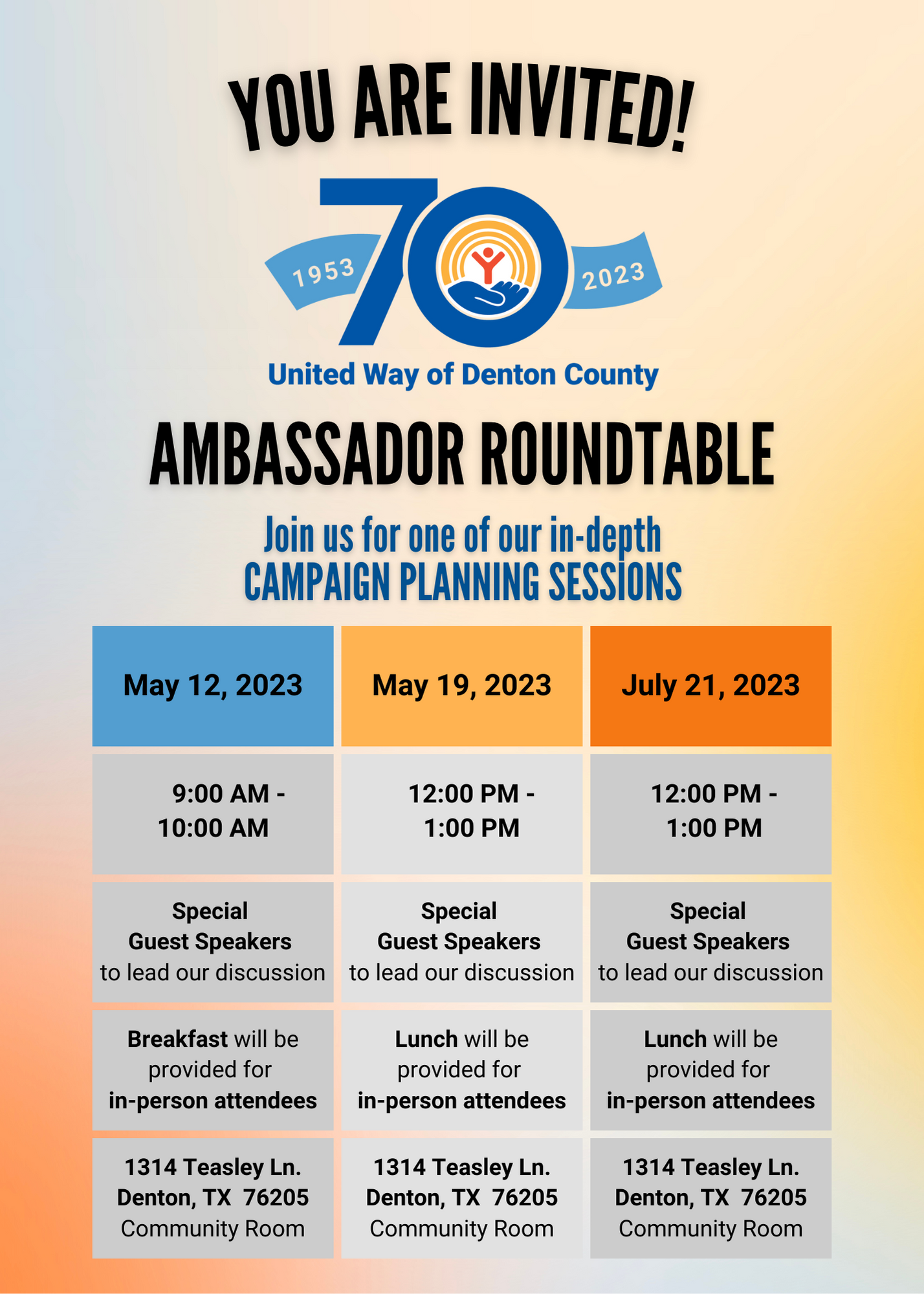 Ambassador Roundtable Invite