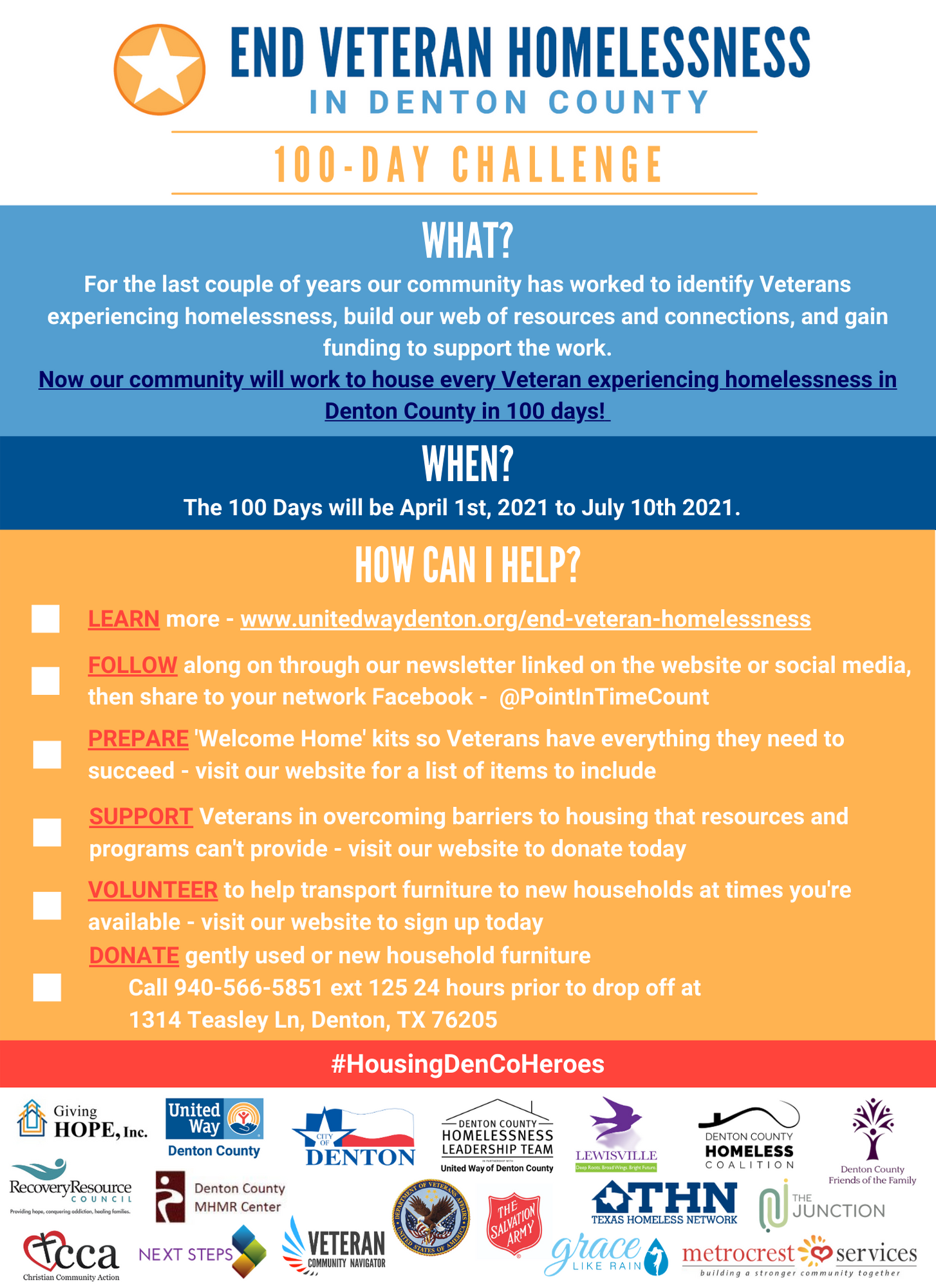 100-Day Challenge Flyer