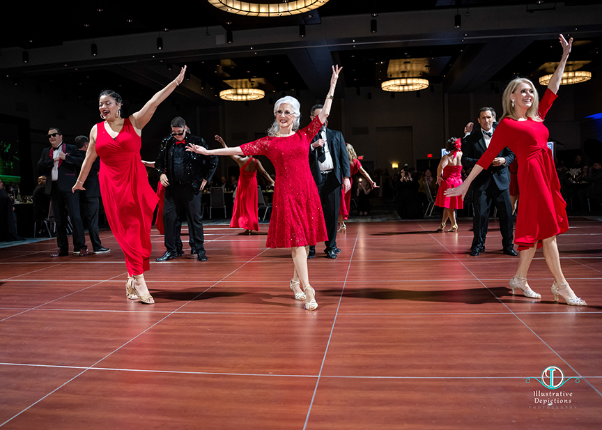 Ladies in opening dance