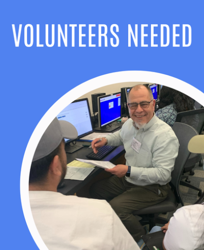 Volunteer helps couple with taxes